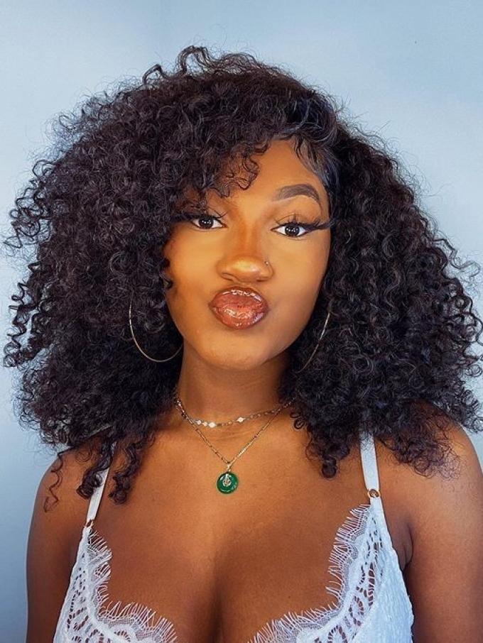 NEW CURLY LACE FRONTAL WIG FOR SUMMER-LW175