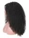 22 inches kinky curly indian remy lace front human hair wig - LFC007
