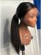 NEW Brown Highlight Kinky Straight Human Hair Lace Wig-CL006