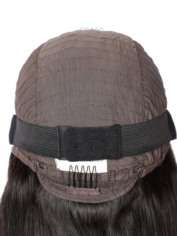 MINA-BEGINNERS’WIG COLLECTION-10-MIN LACE WIG-BLACK KINKY CURLY-LACE CLOSURE WIG