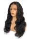 Preplucked Indian virgin 360 lace frontal human hair body wave wavy wig -WE076