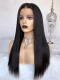 Pre-made Fake Scalp Indian Virgin Front Lace Human Hair Straight Wig