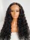 New 5×5 Invisible HD Lace Water Wave Human Hair Closure Wig-SWC011