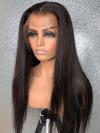 New Indian remy long straight 13*4 three-way- parting lace front human hair wig-LW188