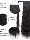 10-22 Inch Wrap Around 100% Human Hair Ponytail In Beachy Wave-WA001