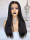 Pre-made Fake Scalp Indian Virgin Front Lace Human Hair Straight Wig