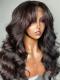 New Arrival Silky Texture 5x5 Invisible HD Swiss Lace Closure Wig with Wand Curls With Bang-SWC021