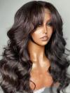 New Arrival Silky Texture 5x5 Invisible HD Swiss Lace Closure Wig with Wand Curls With Bang-SWC021