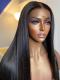10-22 inches Human Hair Natural Black Silky Straight Full Lace Wig-SFL001