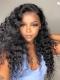 New Wavy Natural Black Lace Front Wig-LFW984