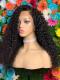 Indian virgin 6 inches deep parting preplucked human hair lace front curly wig-LFC011