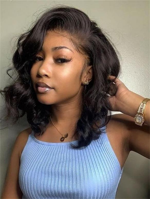 Short Wavy Lace Front Wig for Summer-LW161