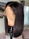 14 Inches one length indian remy 6' parting space lace front wig bob - WE016