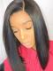 14 Inches one length indian remy 6' parting space lace front wig bob - WE017