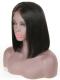 Indian remy human hair lace front sleek bob - LFB008