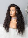 Invisible HD skin melt swiss lace curly human hair full lace wig