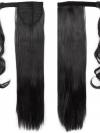 10-22 Inch Wrap Around 100% Human Hair Ponytail In Straight-WA003