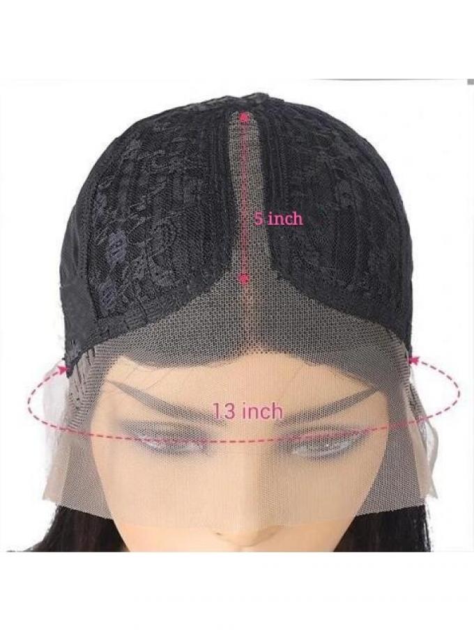 New 13x5 T-Part Lace Front 100% Brazilian Human Hair Long Curly Wigs-TP009