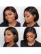 Easy affordable 10 inches short side part human hair wig
