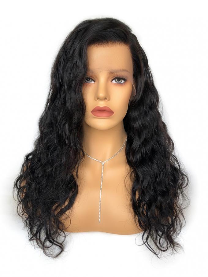 Human Hair Full Lace Wig Curly Ash Brown