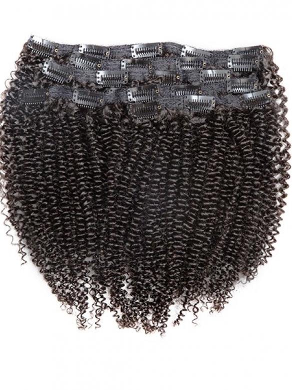 KINKY CURLY CLIP INS FOR (3C - 4A) Natural Hair-CH002