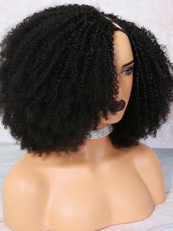Human Hair Full Lace Wig Curly Ash Brown