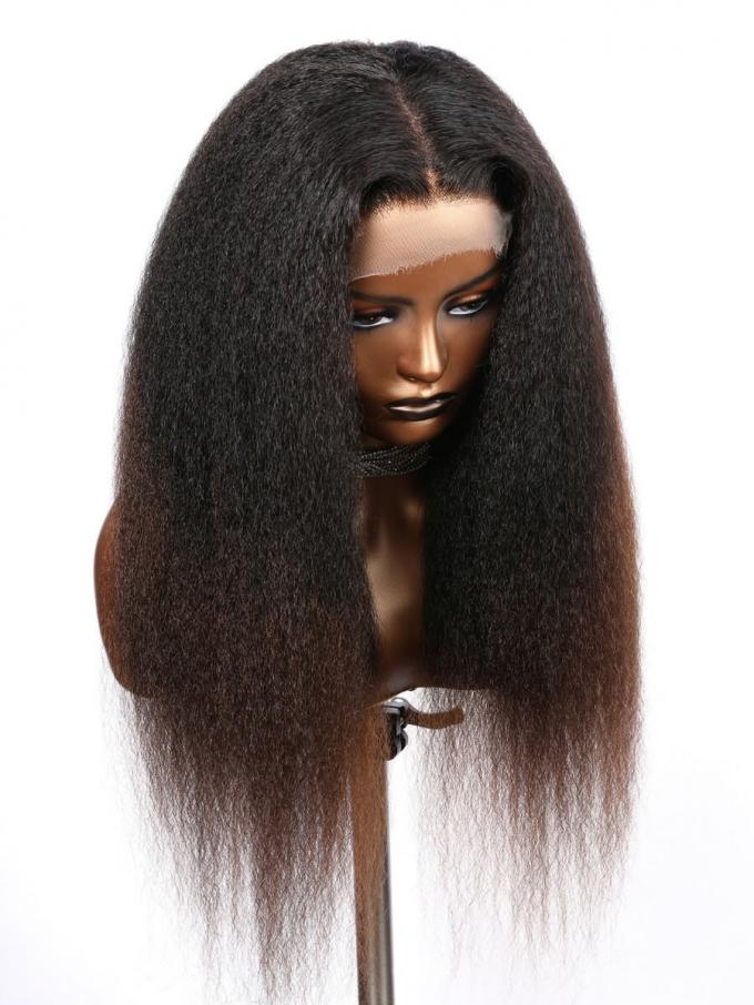 MIA -BEGINNERS’WIG COLLECTION - 10-MIN LACE WIG-OMBRE KINKY STRAIGHT-LACE CLOSURE WIG