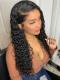 Preplucked Indian virgin 360 lace frontal human hair curly wig -WE034