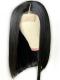 14 Inches one length indian remy 6' parting space lace front wig bob - WE017