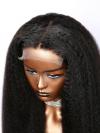 BELLA--BEGINNERS’WIG COLLECTION - 10-MIN LACE WIG-NATURAL BLACK KINKY STRAIGHT-LACE CLOSURE WIG