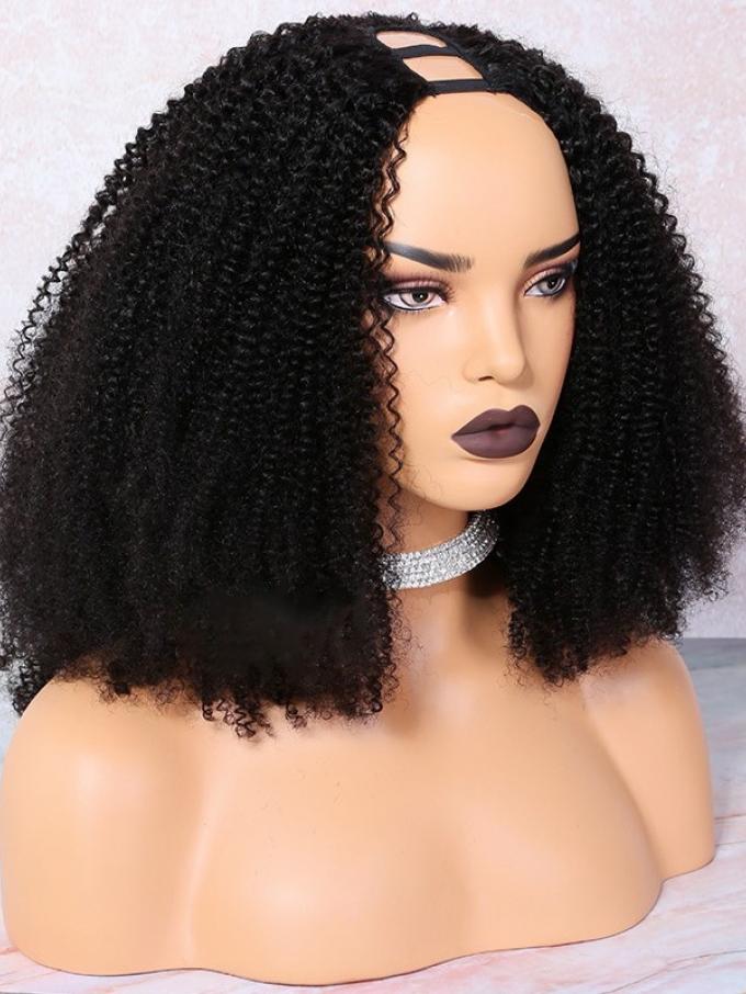 Beginner Friendly Easy Installation Kinky Curly Lace Front Wig-UP006