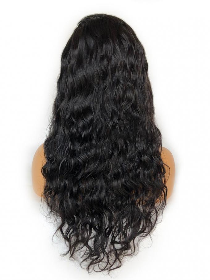 Human Hair Full Lace Wig Curly Ash Brown