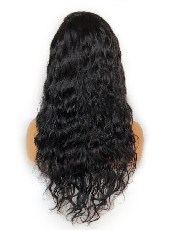 Human Hair Full Lace Wig Curly Ash Brown