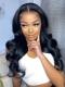 13*6 SUPER FINE INVISIBLE HD LACE-MIDDLE PART HUMAN HAIR LACE FRONTAL WIG WITH WAND CURLS- HD921