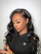 Free Parting Natural Hairline Long Wavy Lace Frontal Wig-LFW909
