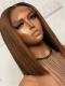 New Brown Ombre Summer Color Short Bob Lace Front Wig-CL014
