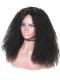 22 inches kinky curly indian remy lace front human hair wig - LFC007