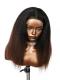 LYDIA--BEGINNERS’WIG COLLECTION - 10-MIN LACE WIG-OMBRE KINKY STRAIGHT-LACE CLOSURE WIG