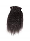 Indian Remy Clip In Hair Extension-Kinky Straight-CI002