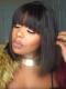 Mega Month End Sale-Indian remy 360 lace frontal wig with bang