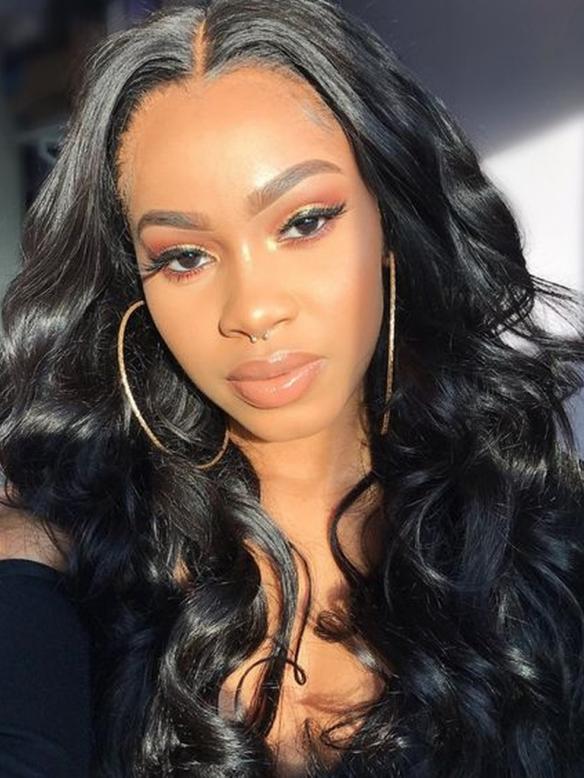 Center Parting Body Wave Lace Frontal Wig-LFW971