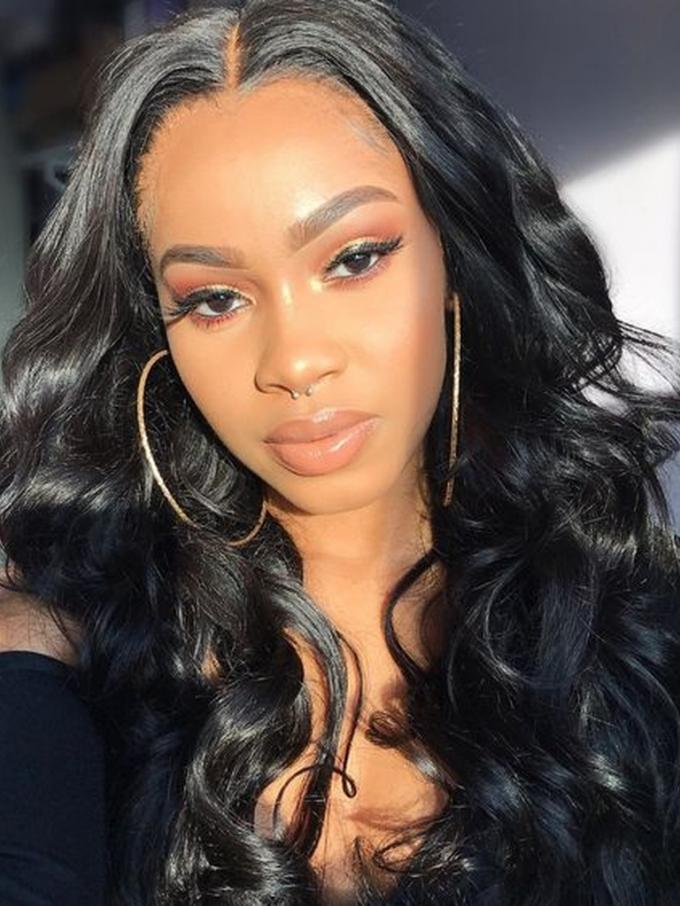 Center Parting Body Wave Lace Frontal Wig-LFW971
