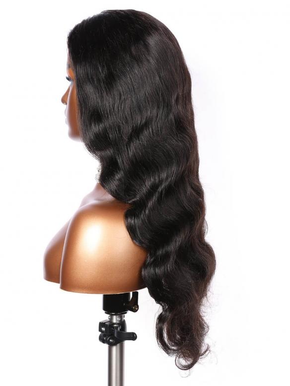 DELLA-BEGINNERS’WIG COLLECTIO -10-MIN LACE WIG-BLACK LOOSE WAVE-LACE CLOSURE WIG