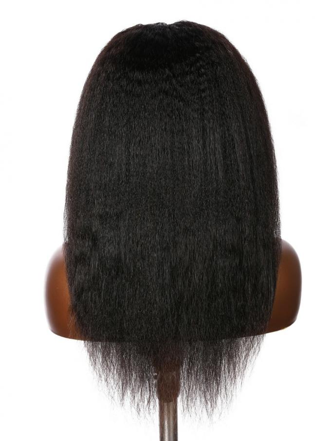 SOFIA-NATURAL BLACK KINKY STRAIGHT-LACE FRONTAL WIG