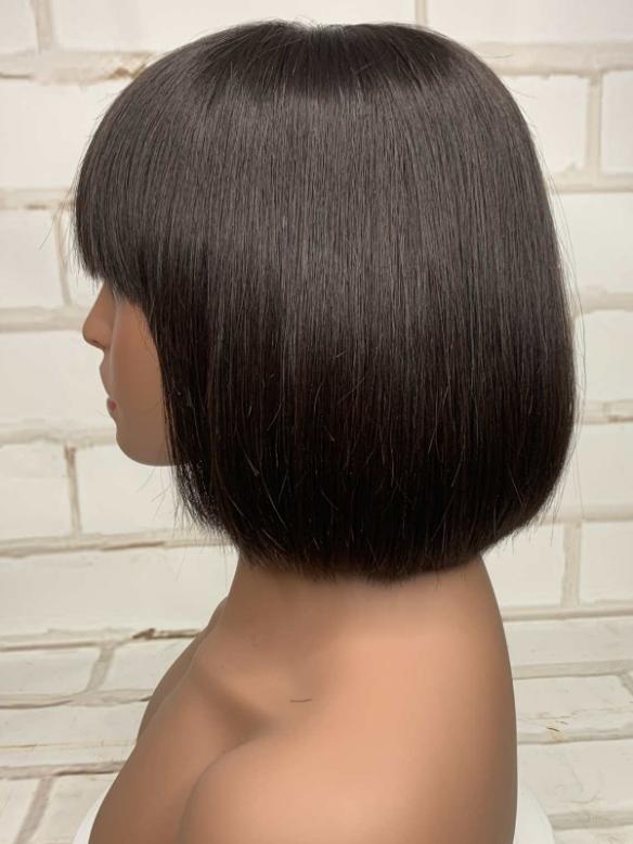 Easy affordable 10 inches short hair with bang