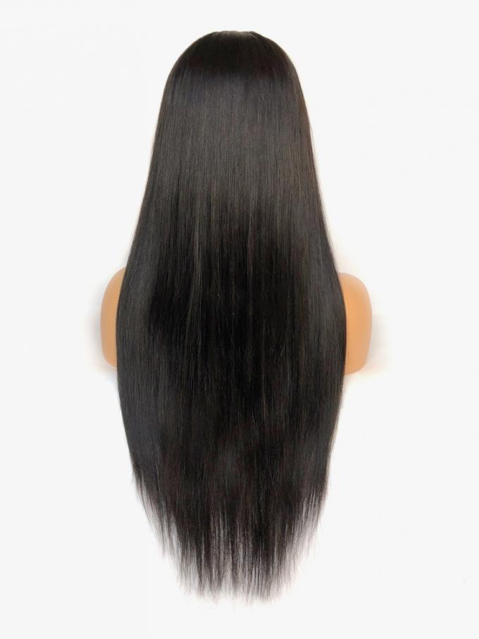 Preplucked Indian virgin 360 lace frontal human long straight hair wig -WE077