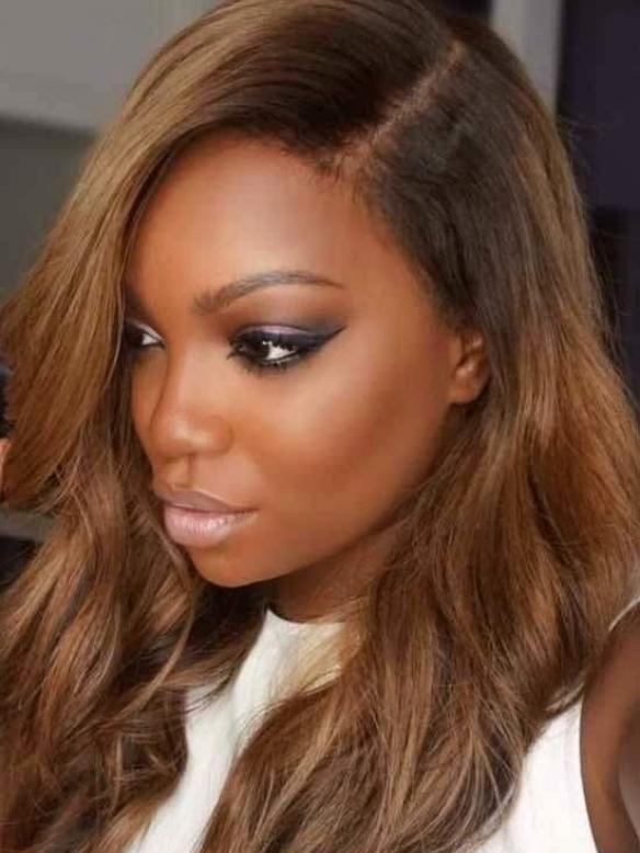HAIRSTYLIST CUSTOM COLOR-HONEY BROWN 13*4 LACE FRONT WIG-LW910