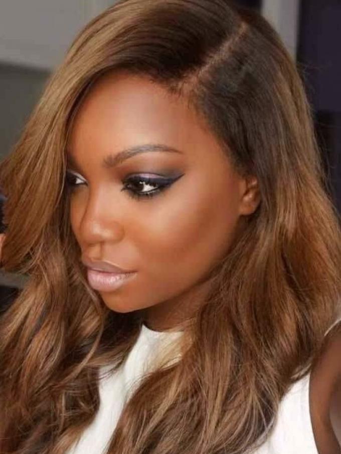 HAIRSTYLIST CUSTOM COLOR-HONEY BROWN 13*4 LACE FRONT WIG-LW910