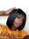 Easy affordable 10 inches human hair wig with bang
