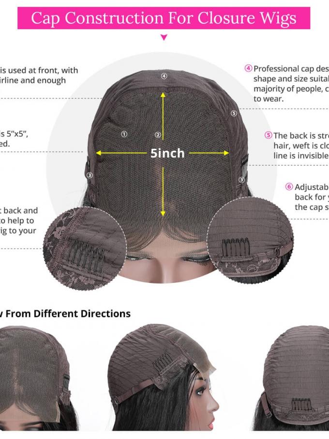 New Curly 5x5 Swiss Lace Closure Wig-SWC003